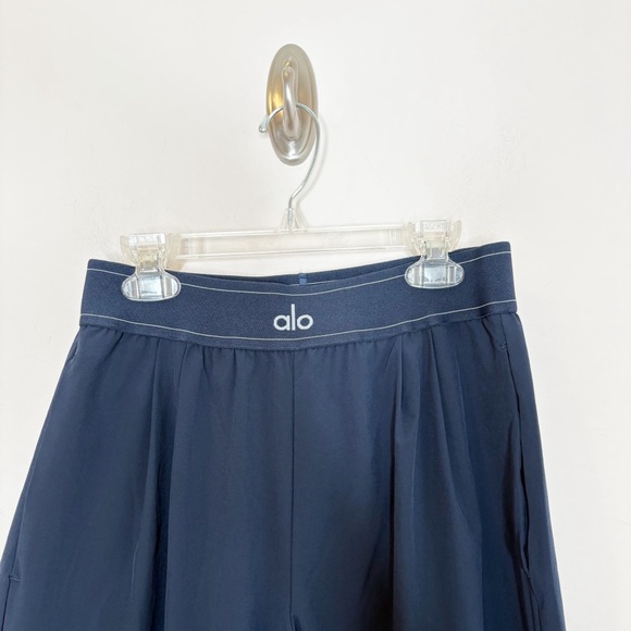 Alo Suit Up Wide Leg Trouser Navy Blue XS - Picture 3 of 6